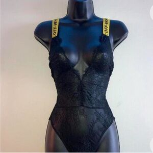 Off-White Black Lace Bodysuit